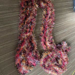 Fuzzy Colorful Scarf - Brand new - No tags